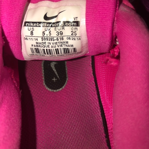 Nike LunarLon pink purple sneakers womens Size:8 - Picture 7 of 12